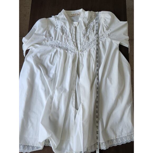 Vintage Victoria's Secret Gold Label Cottage Core Cotton Prairie Peasant Shirt M - Picture 6 of 6